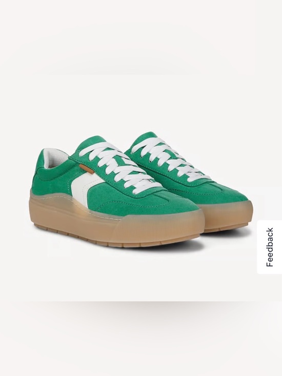 Dr. Scholl's Shoes - Dr Scholl’s Women's Time Off Win Lace Sneaker Lucky Green Faux Leather